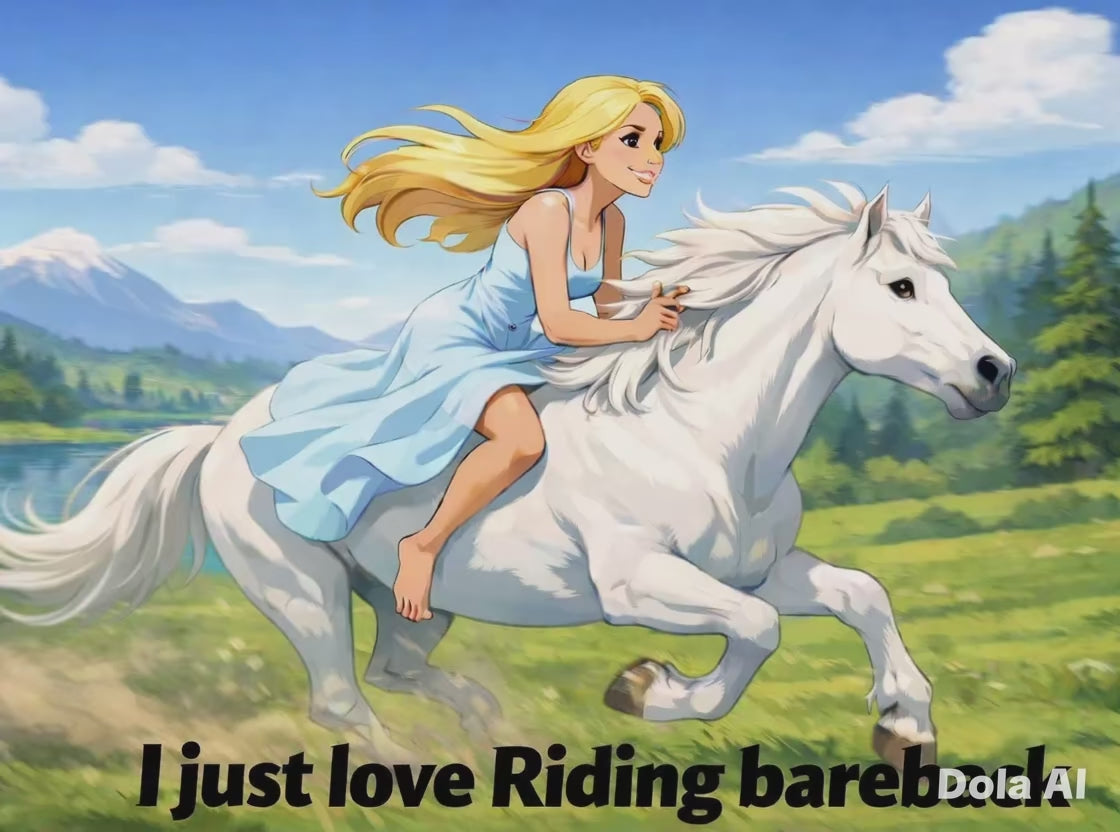 I Love Riding Bareback – Funny Adult Birthday Card | TEXTACARD
