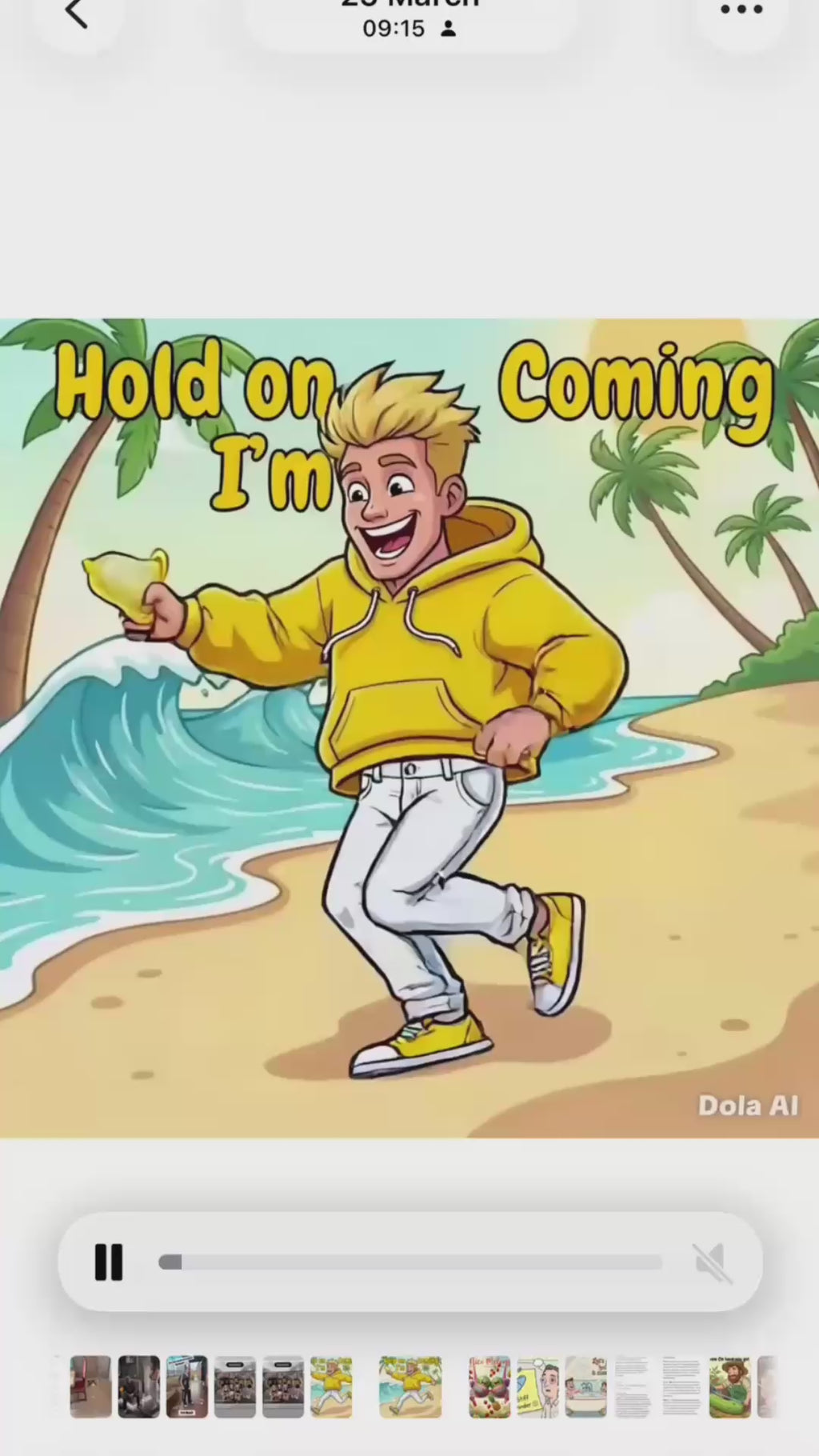 Hold On I'm Coming – Funny Adult Birthday Card. TEXTACARD (Copy)