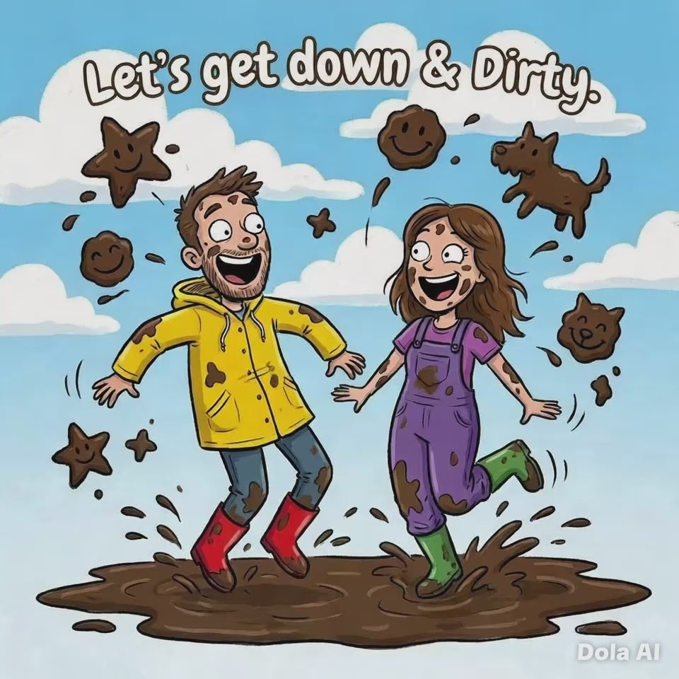 Let's Get Down and Dirty – Funny Adult Birthday Card | TEXTACARD