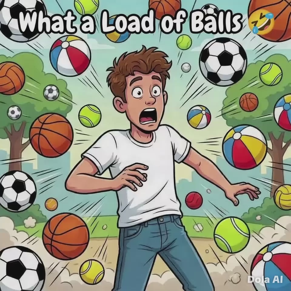 What a Load of Balls – Funny Adult Birthday Card | TEXTACARD